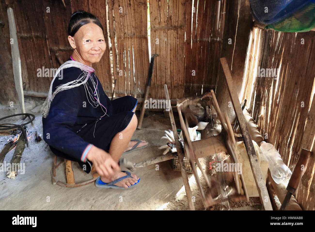 Luang Namtha SPR, Laos-Oktober 7, 2015: The Lanten Bergstämme sind eine ethnische Minderheit, die im Bereich zwischen E.Myanmar-N.Thailand-W.Laos-S.China Leben. Stockfoto