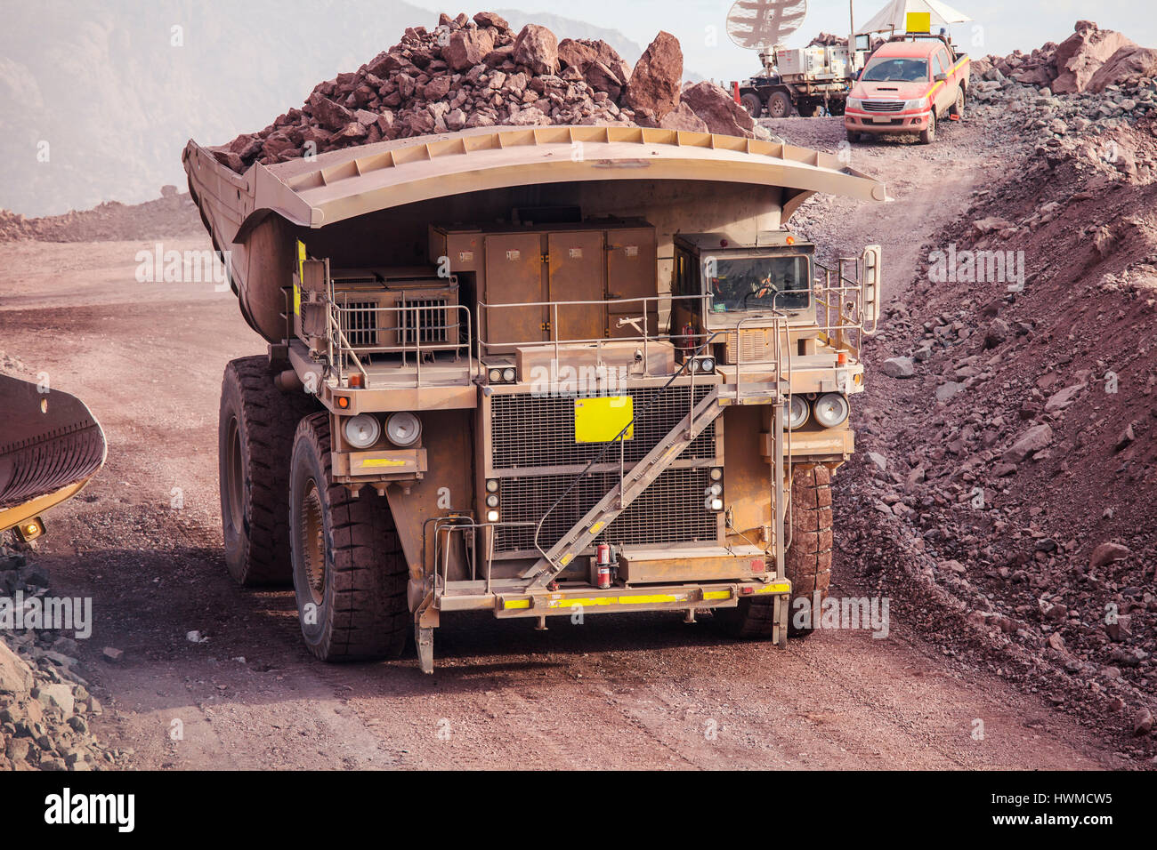 Bergbau, Bergbau-Muldenkipper Stockfoto