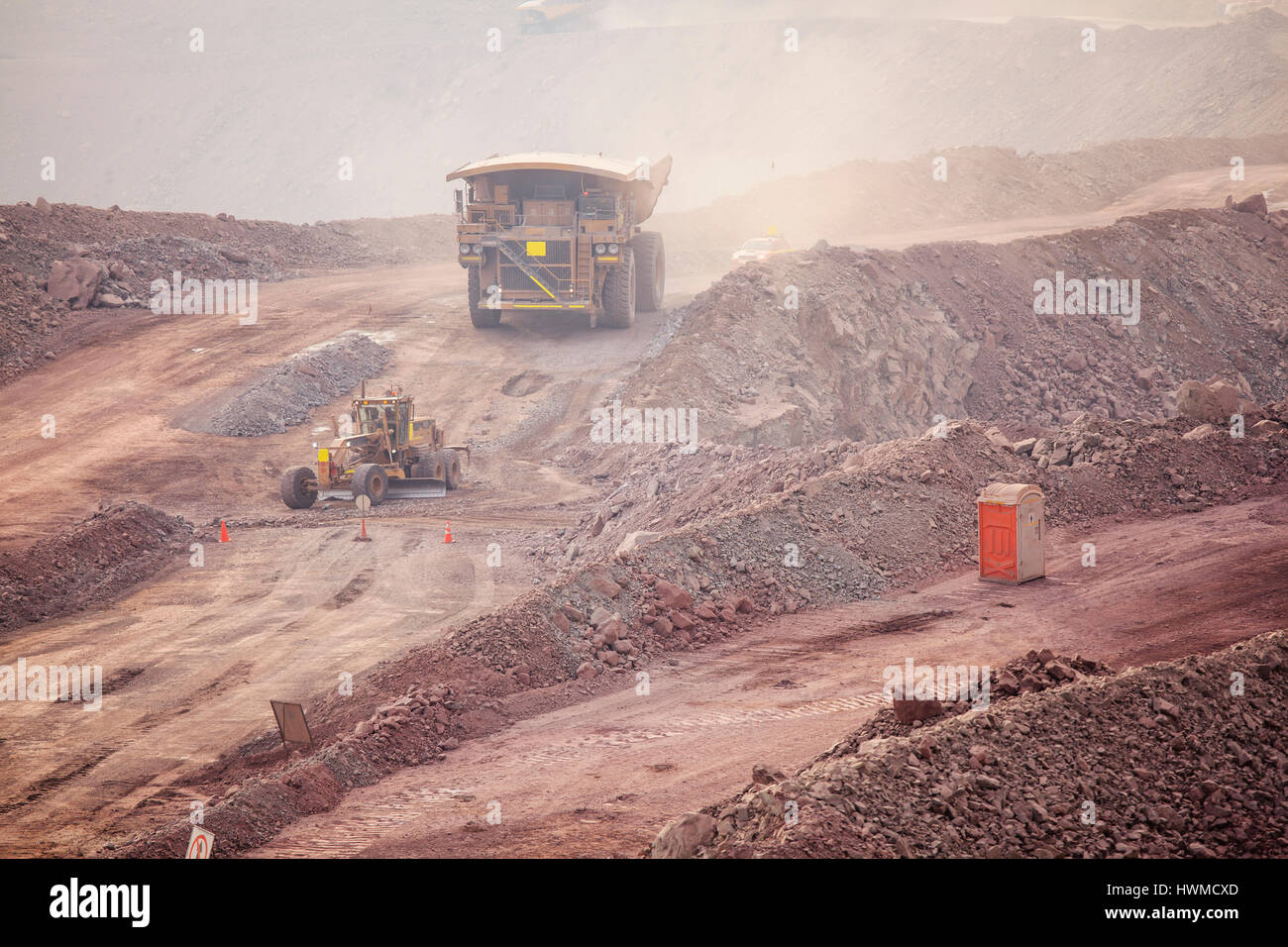 Bergbau, Bergbau-Muldenkipper Stockfoto