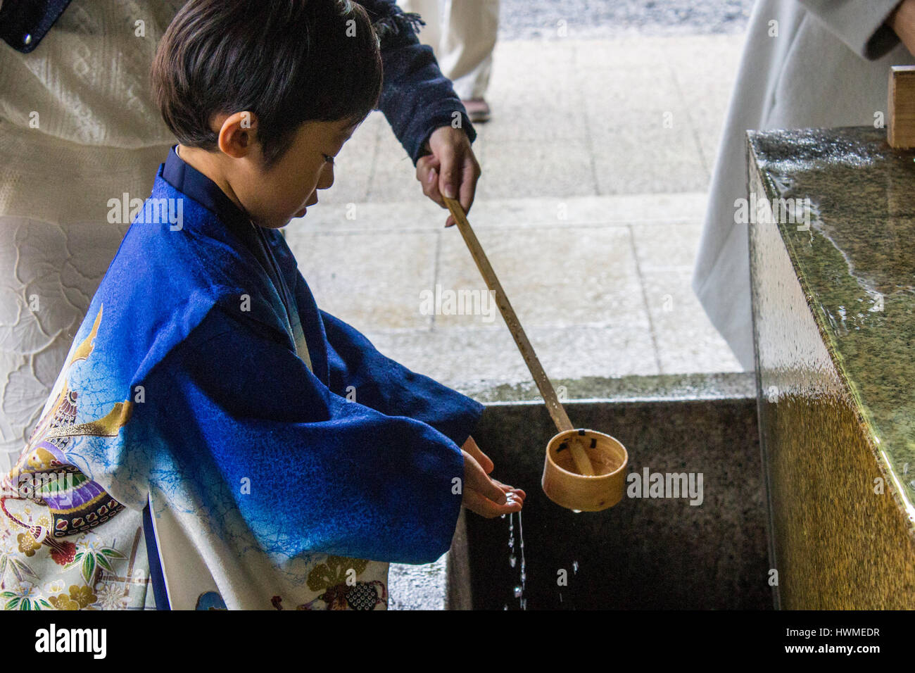 Meiji, Jingu, Schrein, Shinto, Tokio, Japan, Herbst, Blätter, Momiji, rot, Momijigari, Herbst, Farben, Laub, Blatt, peeping, Koyo, Kanpukai, Ahorn, Asien Stockfoto