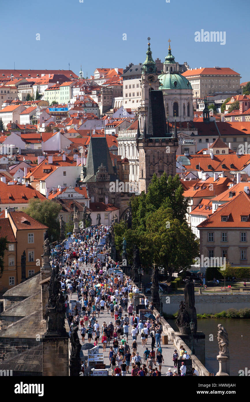 Karlsbrücke, Prag, Tschechien Stockfoto