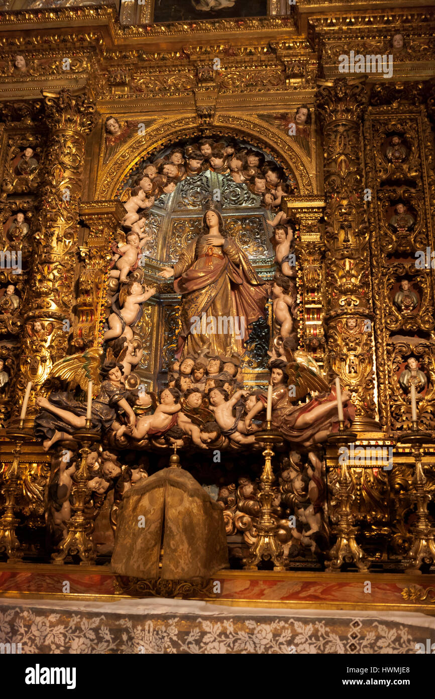 Kapelle des Allerheiligsten Sakrament, Kirche von São Roque, Bairro Alto, Lissabon, Portugal Stockfoto