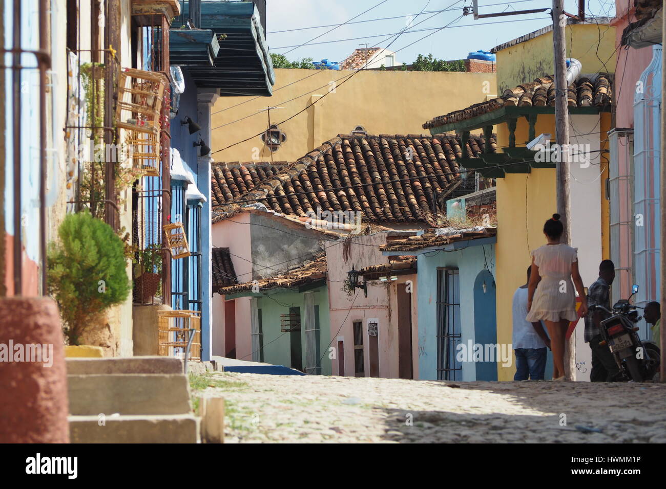 Kubanische Leben, Trinidad, Kuba, Zentralamerika, Westindien Stockfoto
