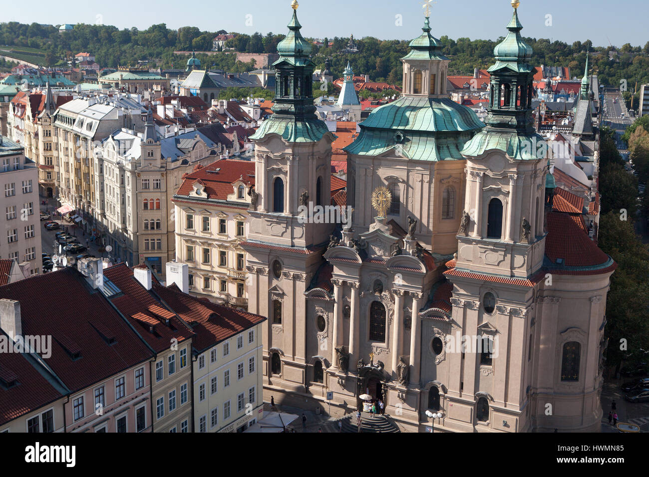 St.-Nikolaus-Kirche, Altstädter Ring, Prag, Tschechien Stockfoto