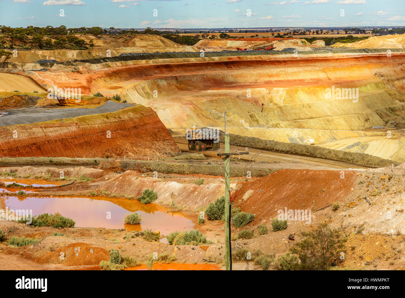 Goldfields Westonia östlichen Wheatbelt Region von Western Australia - in der Nähe von the Superpit Goldmine in Western Australia Stockfoto