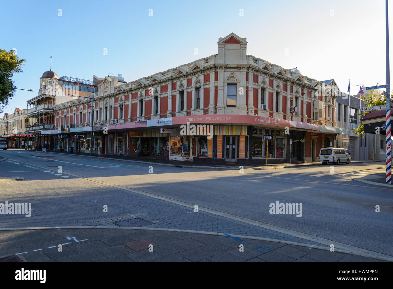 Fremantle, Australien - 10. Dezember 2015 Fremantle. Kaiserlichen Kammern. Gebäude aus dem Jahr 1896. Markt Straßenecke Leake Street, Fremantle, Perth Stockfoto