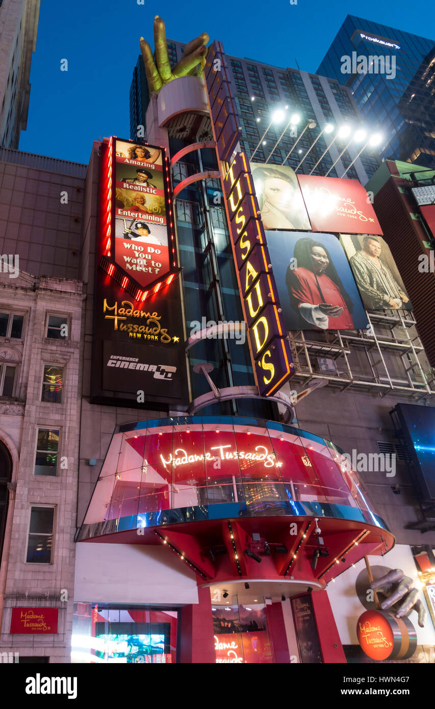 Madame Tussauds in New York Stockfoto