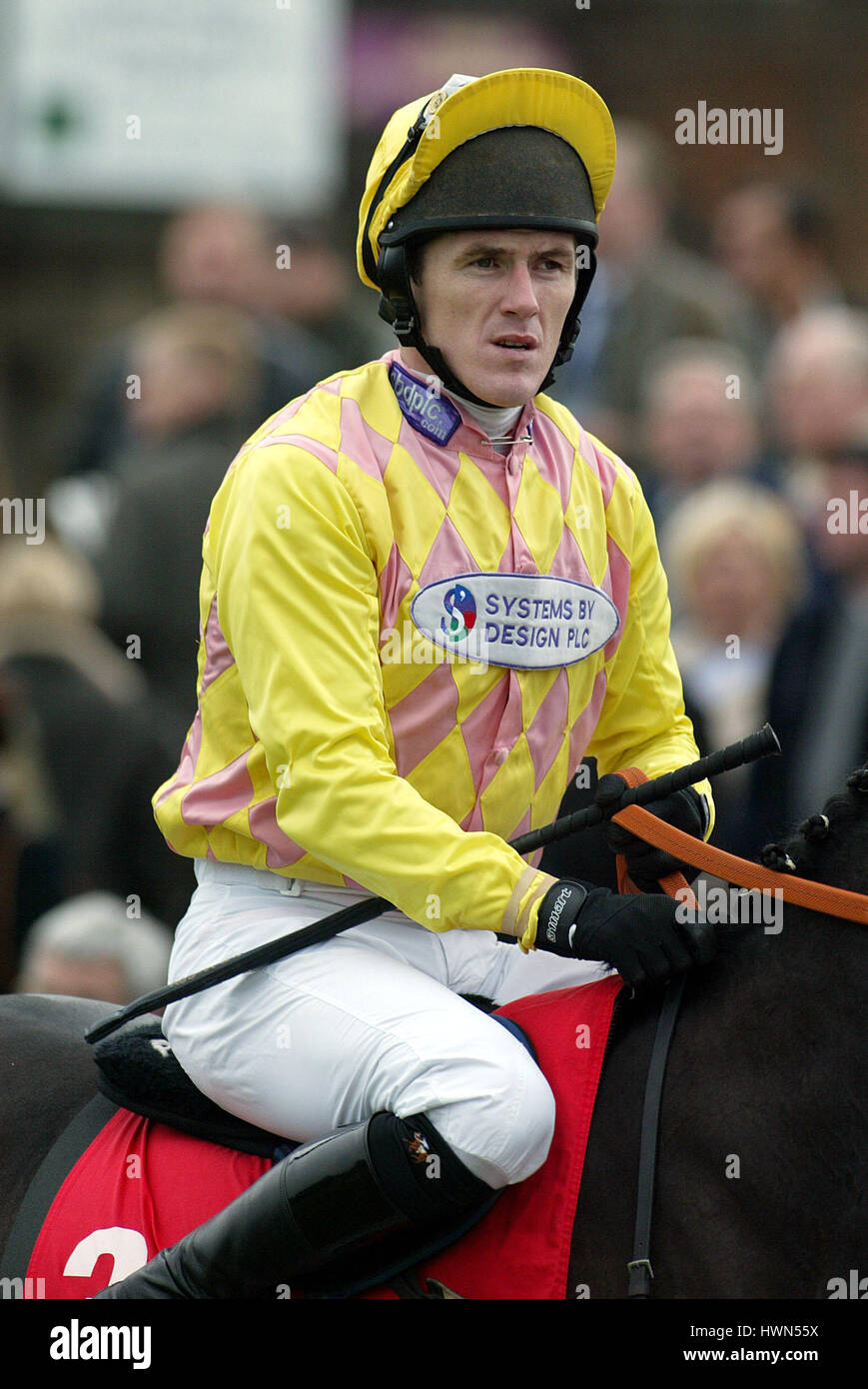 TONY MCCOY JOCKEY WETHERBY RACECOARSE WETHERBY ENGLAND 1. November 2002 Stockfoto