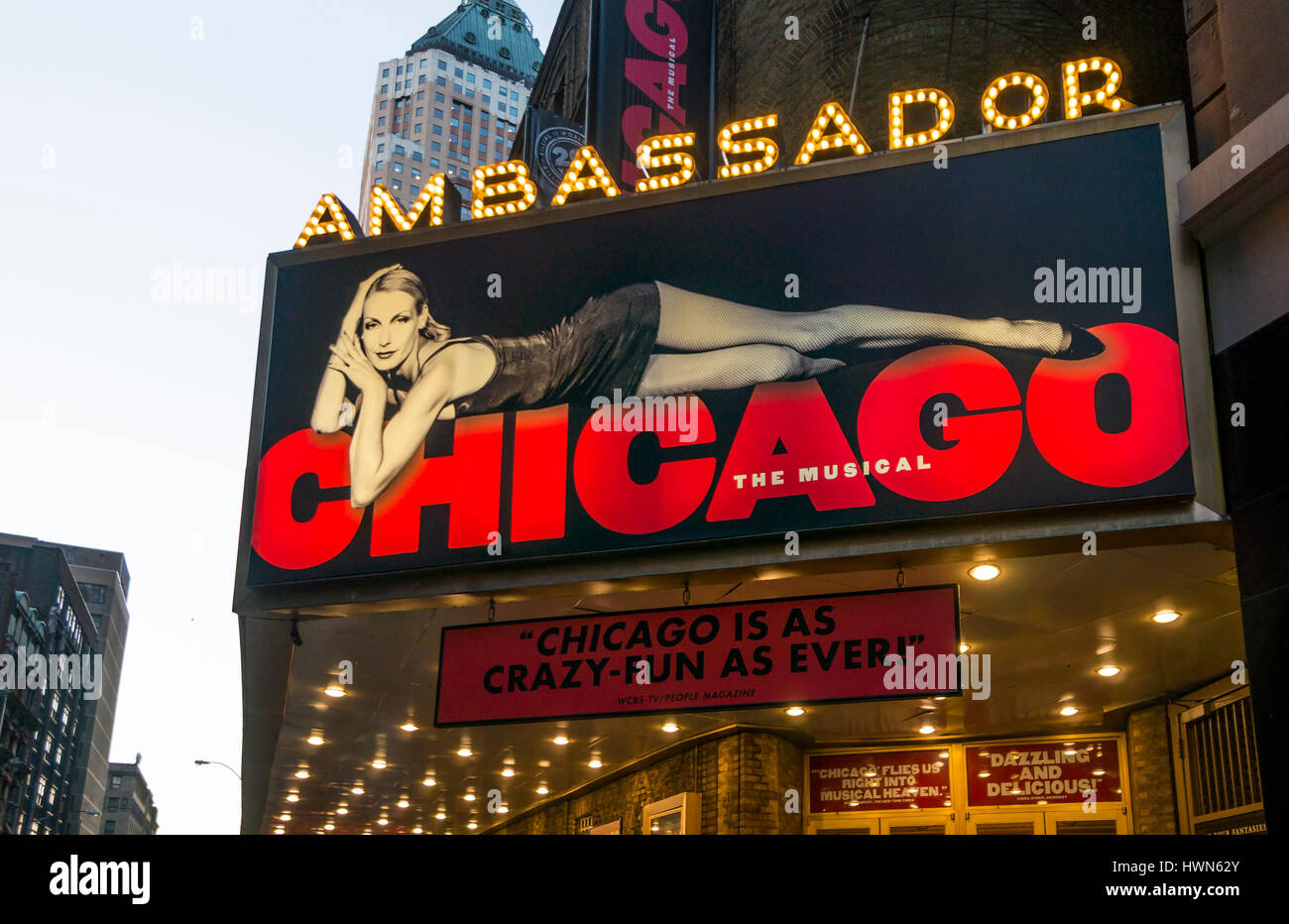 Chicago, die Tony gewinnen am längsten am Broadway musikalische ausgeführt Stockfoto