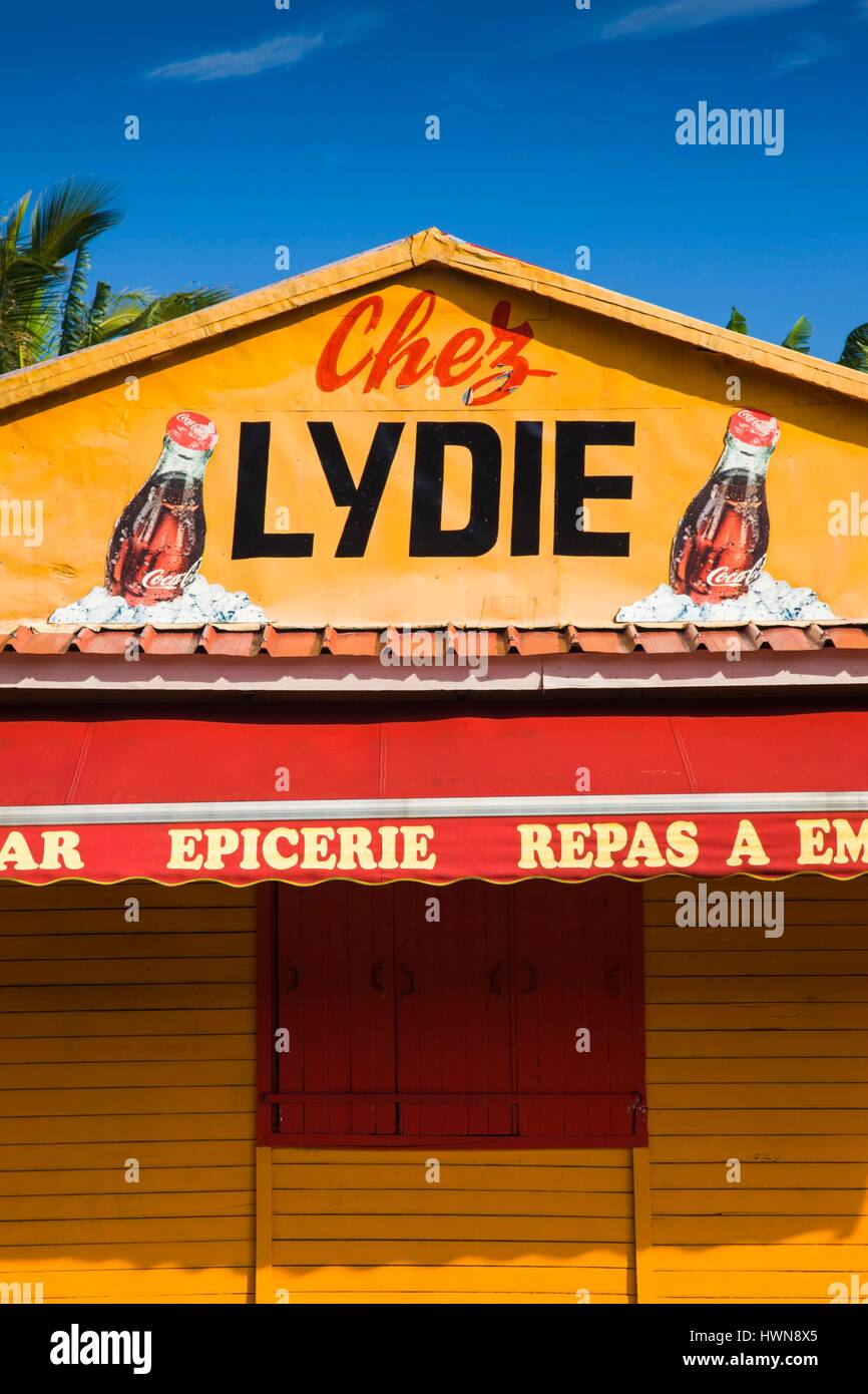 Frankreich, La Réunion, Weltkulturerbe von UNESCO, South Reunion, Langevin Dorf, Chez Lydie Snack-shop Stockfoto