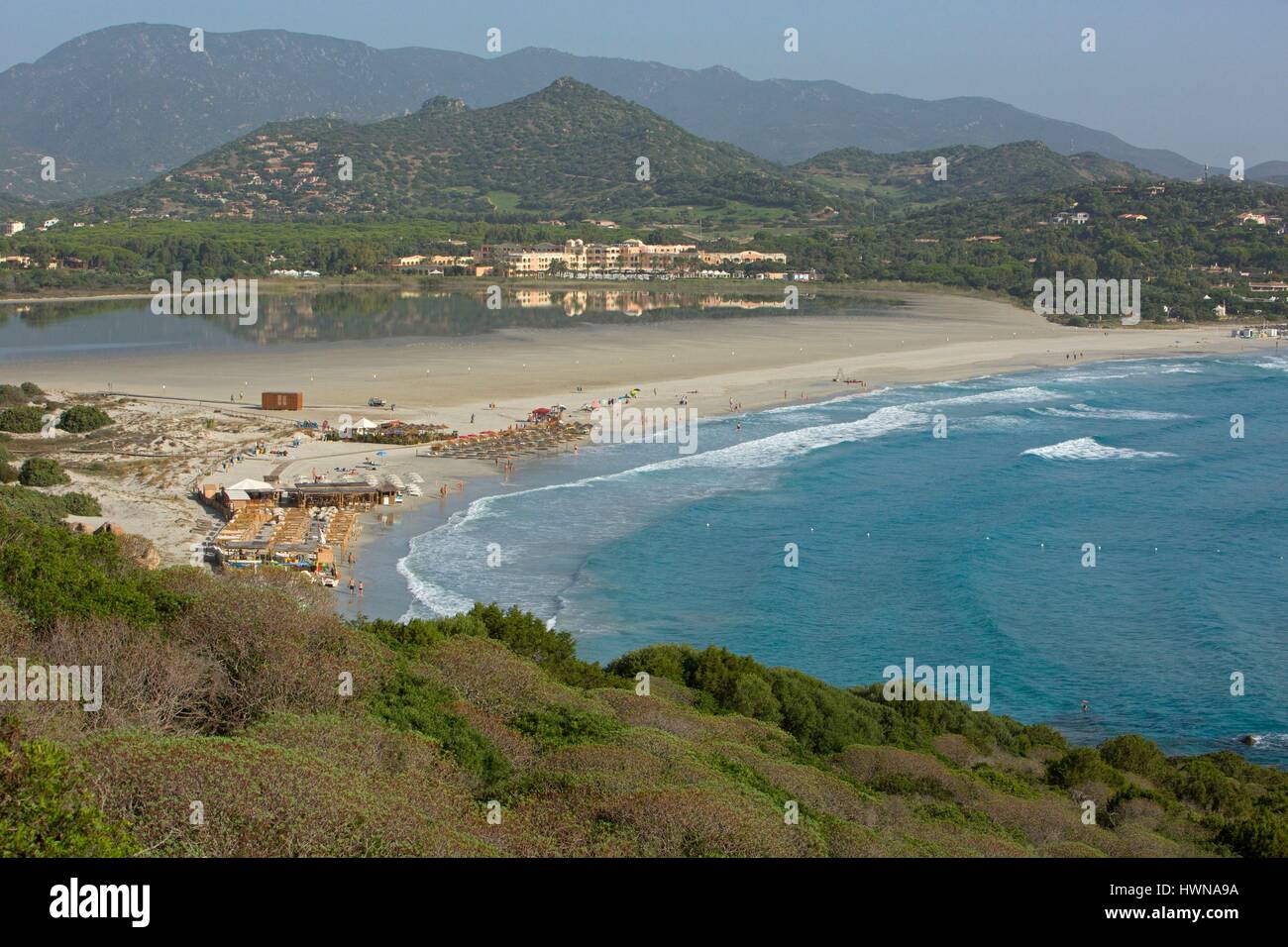 Italien, Sardinien, Park-Villasimius, Porto Giunco Stockfoto
