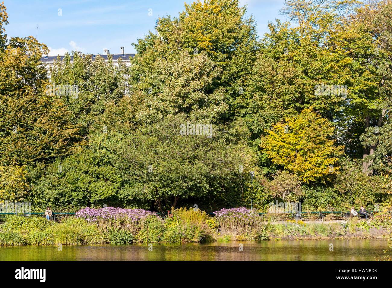 Dänemark, Zealand, Kopenhagen, Indre durch, Orstedsparken, öffentlichen Garten von mehr als 6 Hektar eröffnet am Ende des XIX. Jahrhunderts Stockfoto