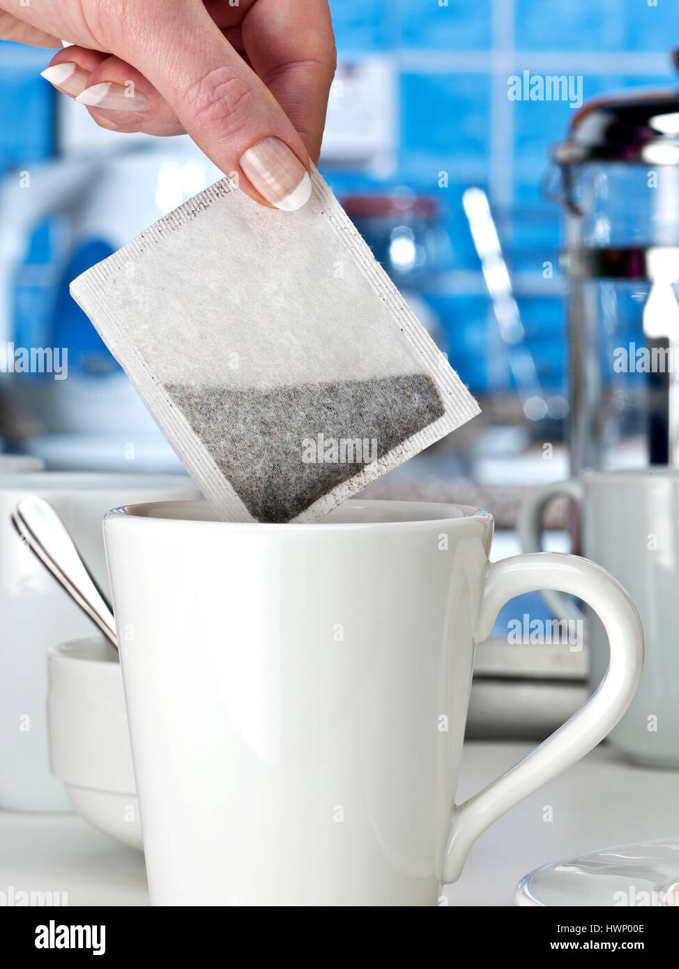 Eine Tasse Kaffee Stockfoto