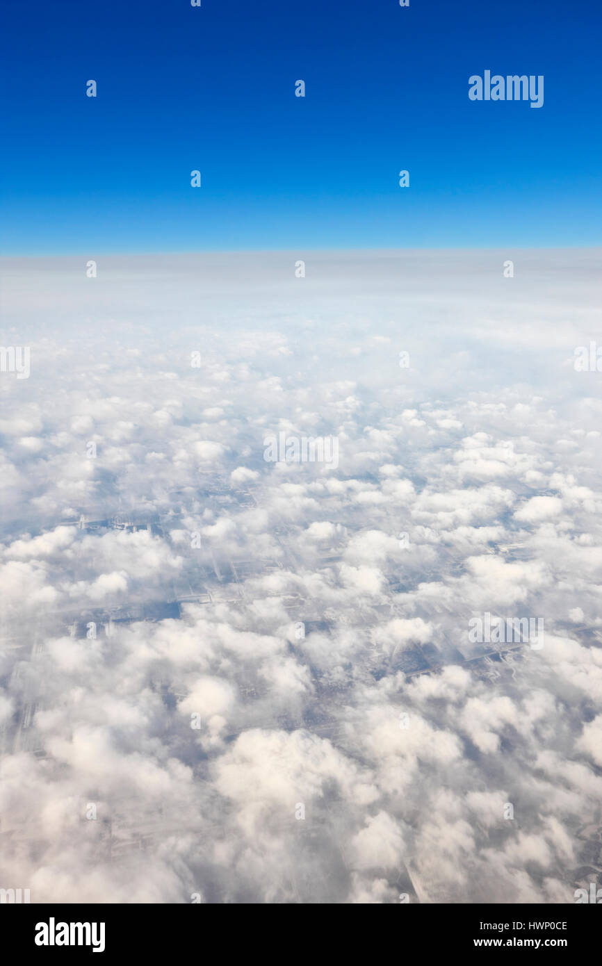 Himmel-Wolken-Hintergrund Stockfoto