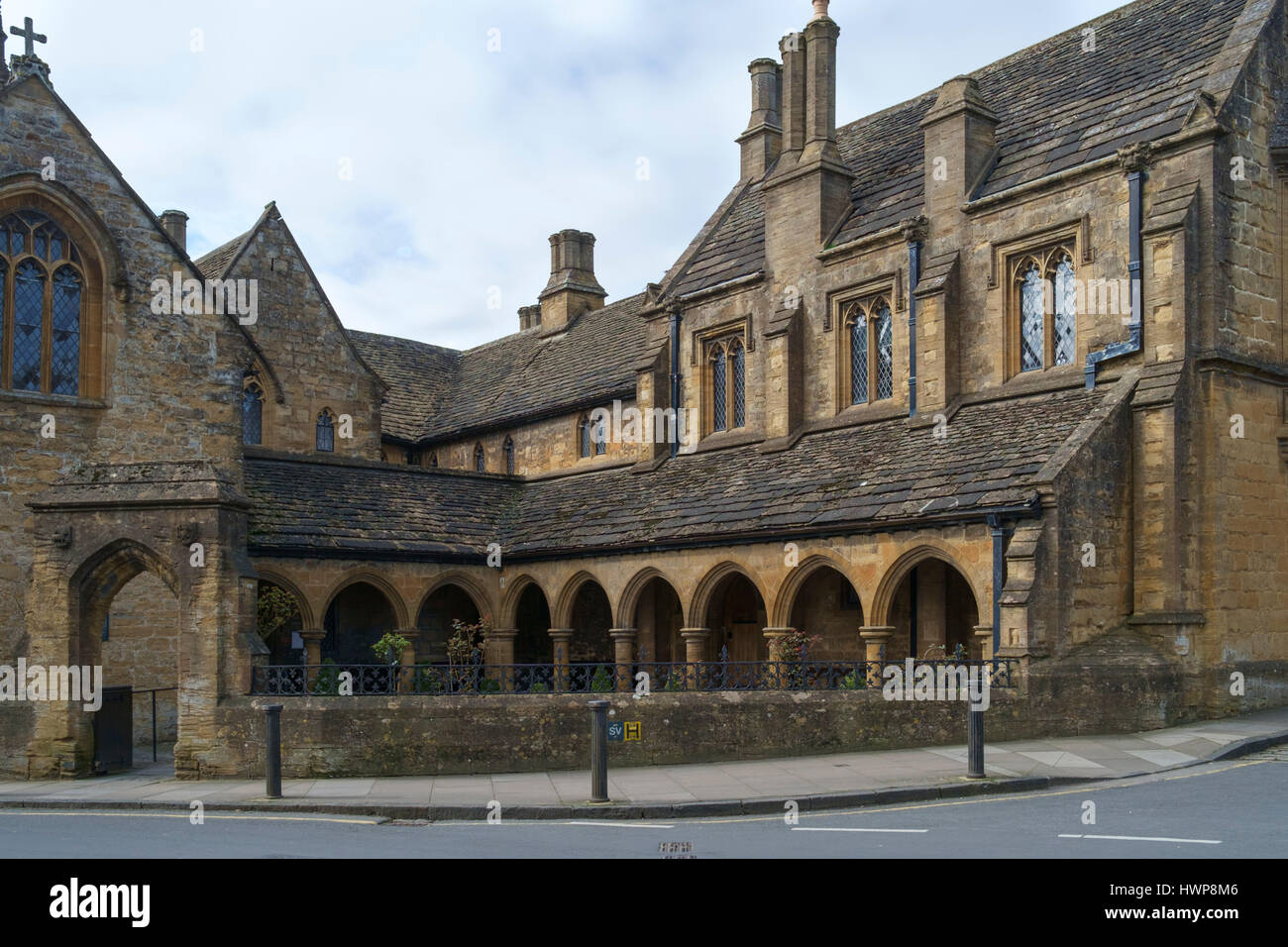 Sherborne einer Kleinstadt in Dorset England UK Sherborne Abtei Stockfoto