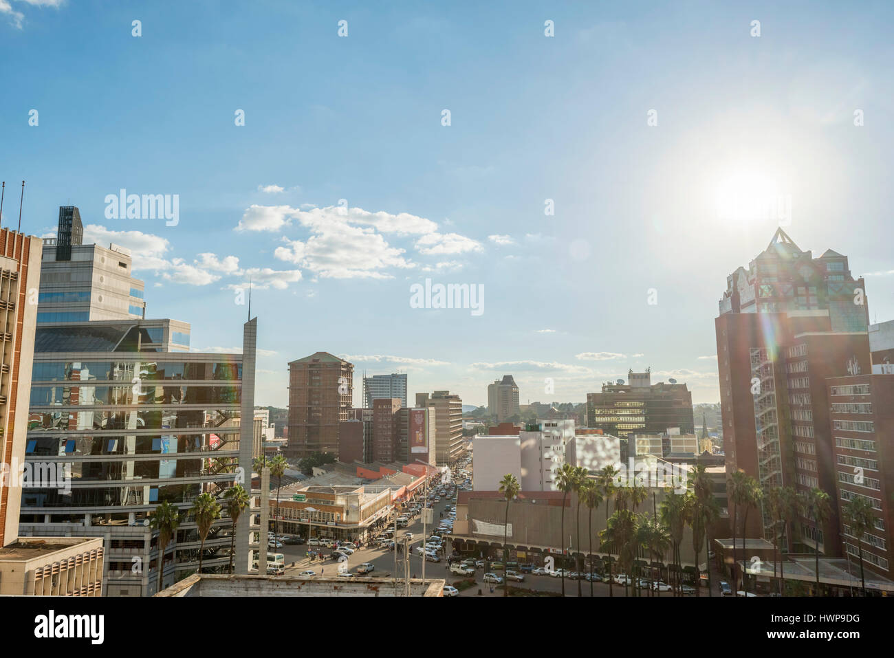 Harare ist die Hauptstadt von Simbabwe Stockfoto