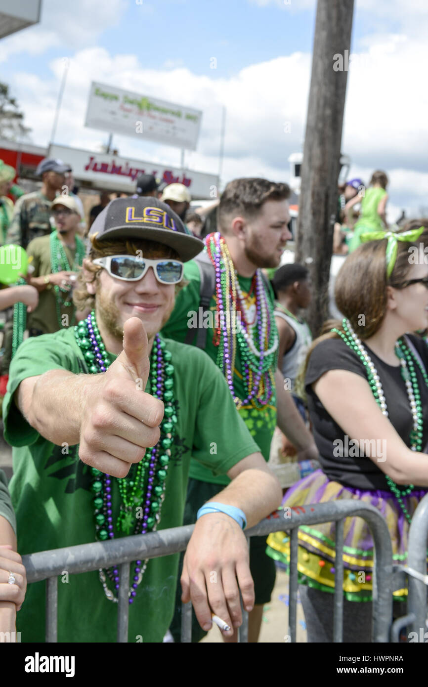 Louisiana, USA. 18. März 2017. Baton Rouge St. Patricks Day Parade und ...