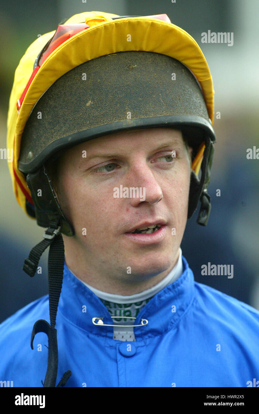 NOAL FEHILY JOCKEY WETHERBY Rennbahn WETHERBY ENGLAND 31. Oktober 2003 Stockfoto