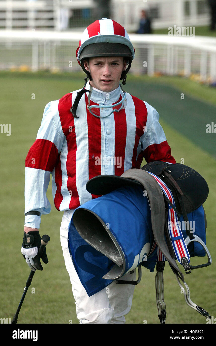 DAVID ALLAN JOCKEY 14. Mai 2003 Stockfoto