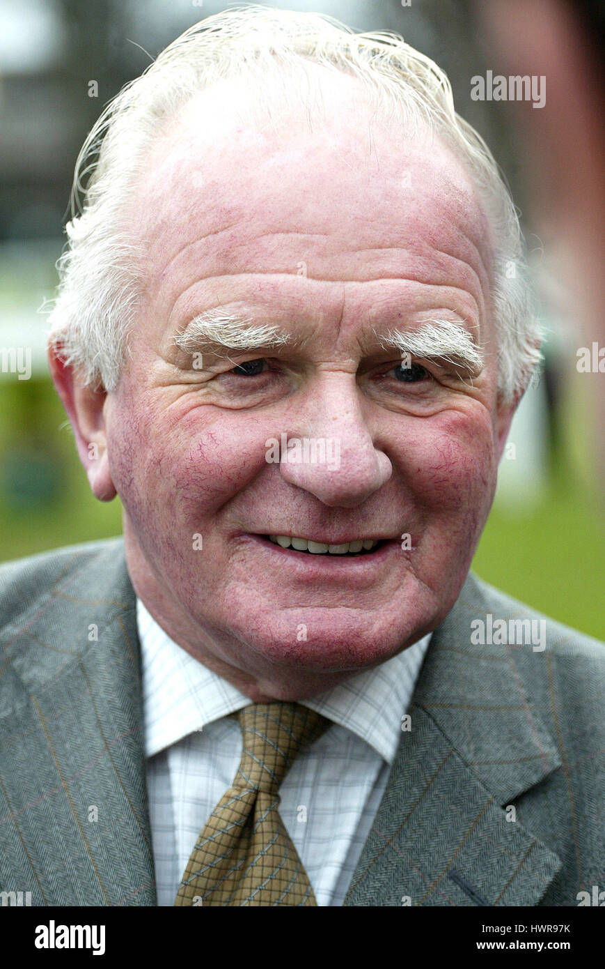 JOHN BRADLEY RACE HORSE TRAINER DONCASTER RACECOURSE DONCASTER 1. April 2005 Stockfoto