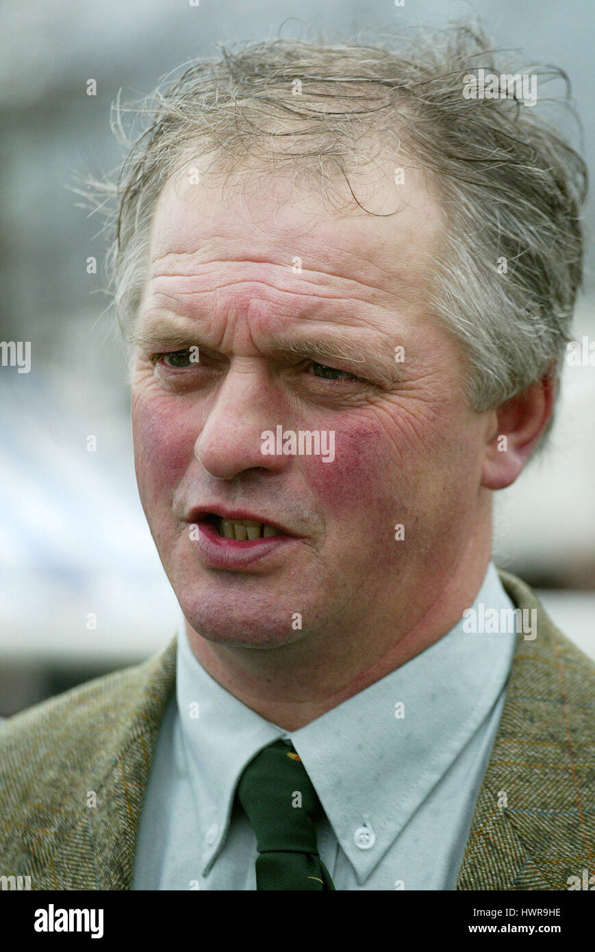 COLIN TIZZARD RACE HORSE TRAINER CHELTENHAM RACECOURSE CHELTENHAM 16. März 2005 Stockfoto