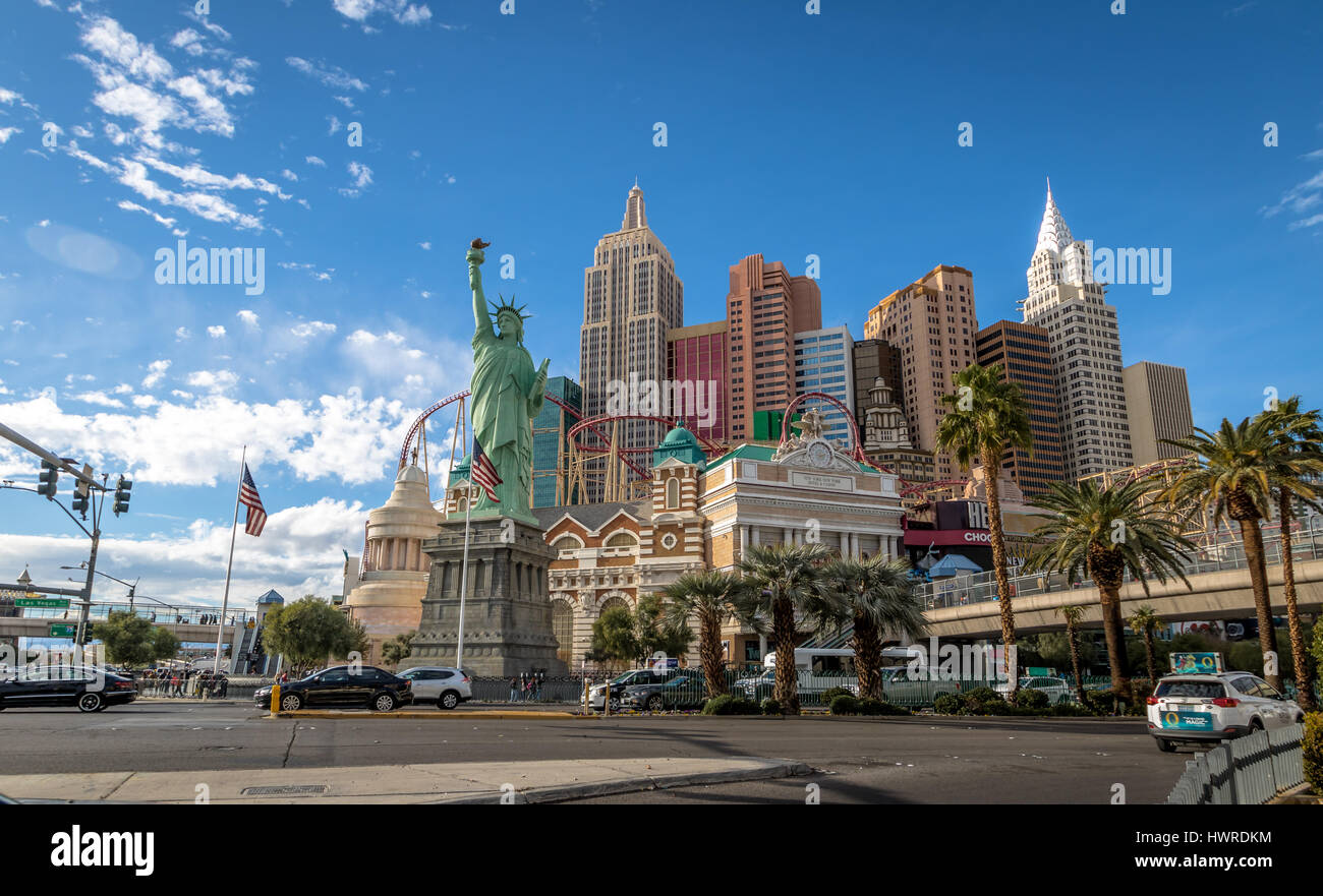 New York New York Hotel and Casino - Las Vegas, Nevada, USA Stockfoto