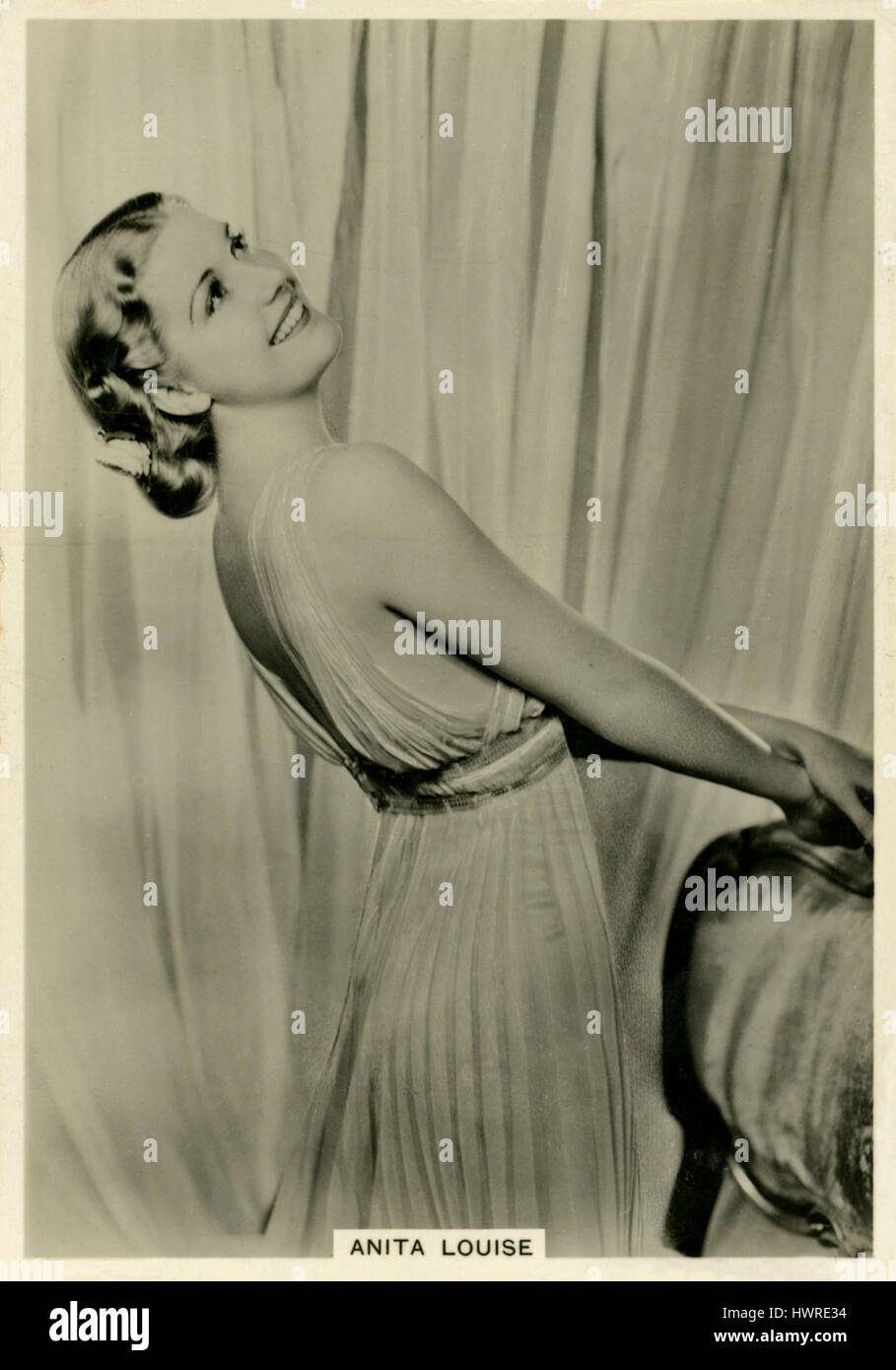 Anita Louise. US-amerikanische Film- und Fernsehschauspielerin 9. Januar 1915 – 25. April 1970. Stockfoto