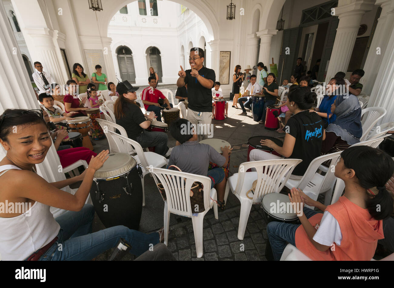 Singapur, National Art Gallery, Jugend Konzert Stockfoto