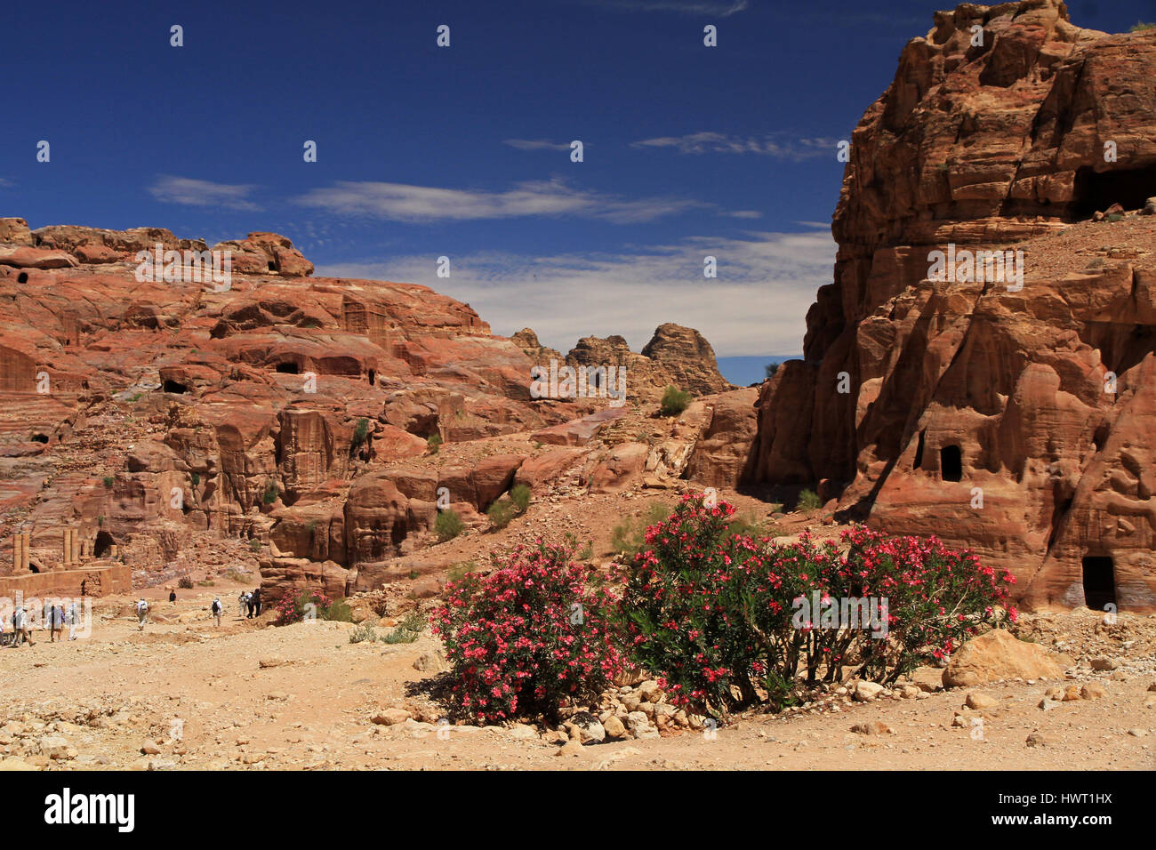 Alte Gräber, Petra, Jordanien Stockfoto