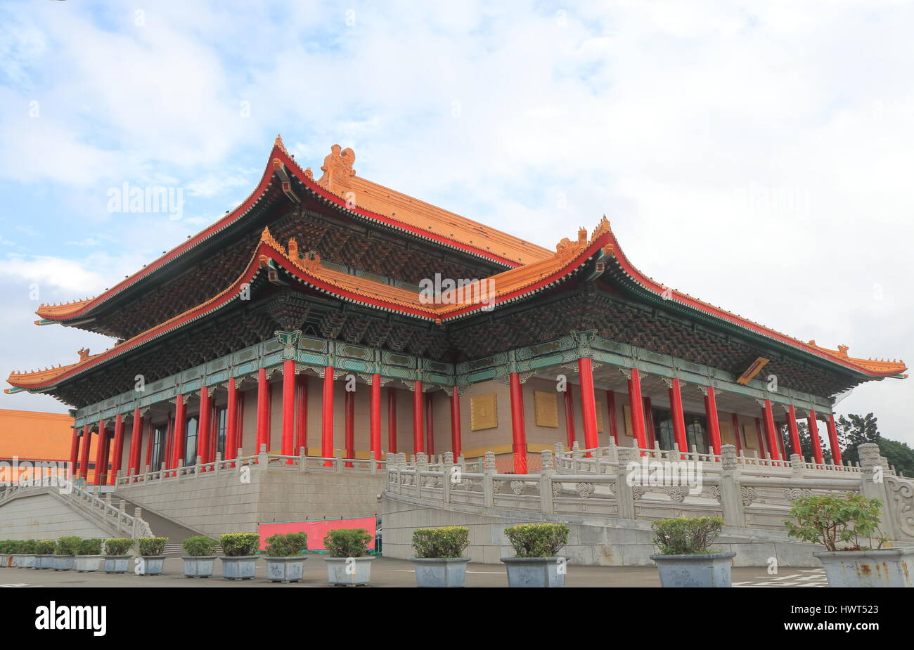 Historische Architektur des Nationaltheaters in Taipei Taiwan Stockfoto