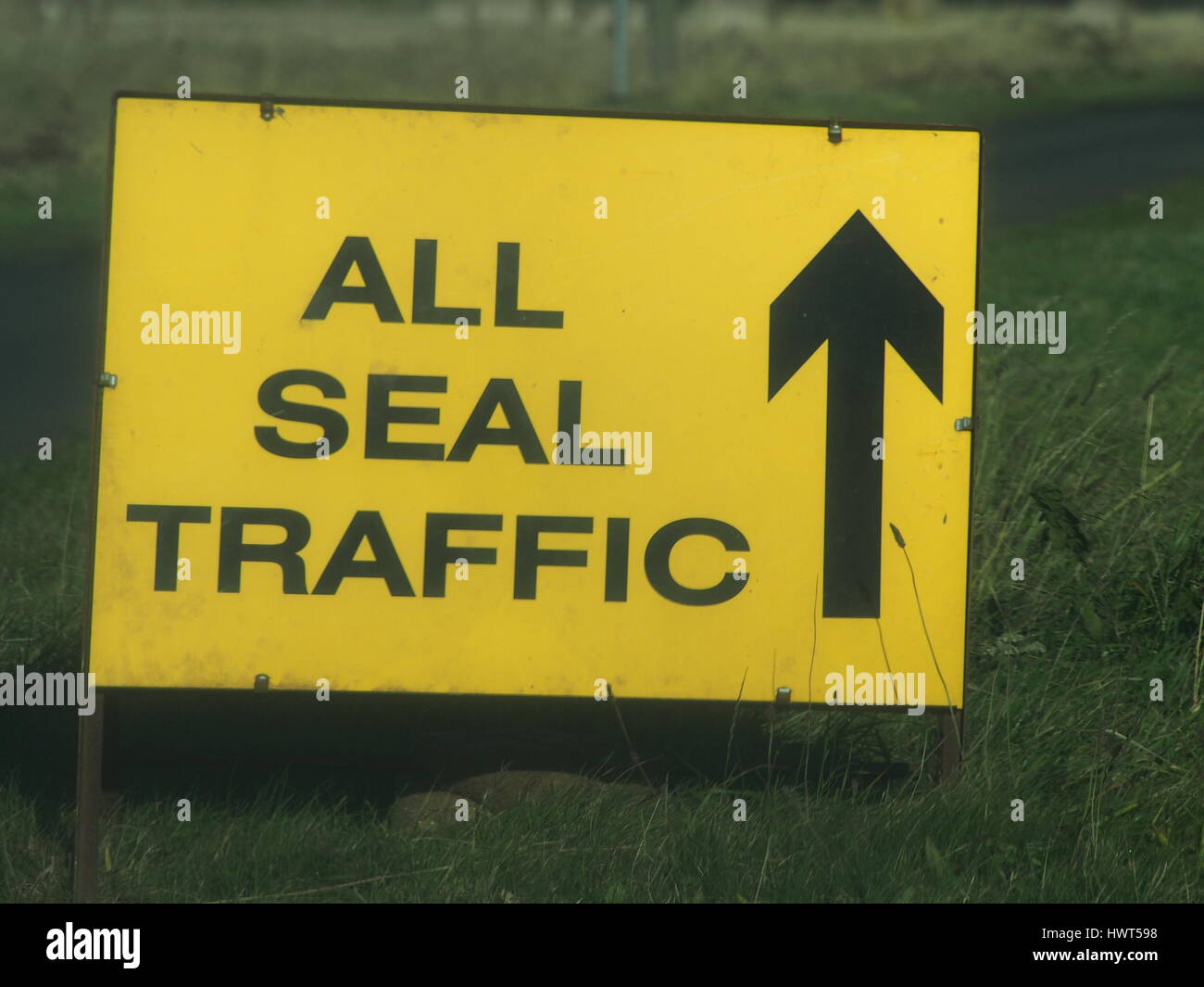 Zeichen bei Donna Nook, Lincolnshire Stockfoto