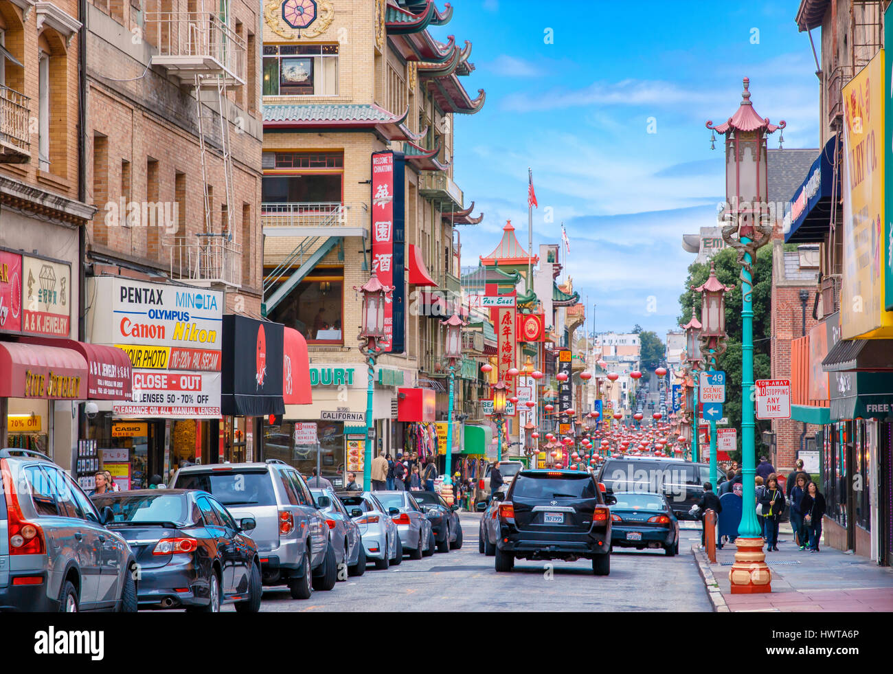 Chinatown in San Francisco Stockfoto