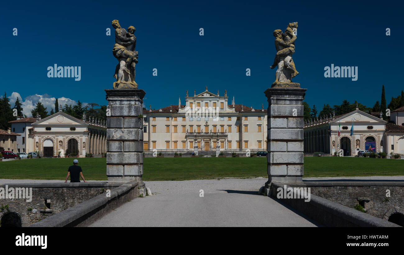 Villa Manin, eine der schönsten Villen in Friaul-Julisch Venetien, gelegen in der Nähe von Codroipo. Stockfoto