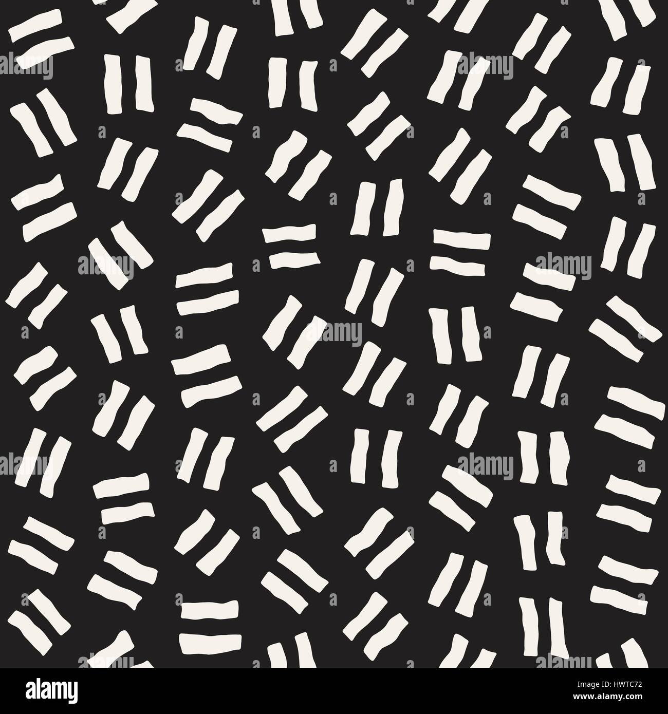 Vector Seamless Pattern. Zusammenfassung Hintergrund mit verstreuten geometrischen Formen. Stock Vektor