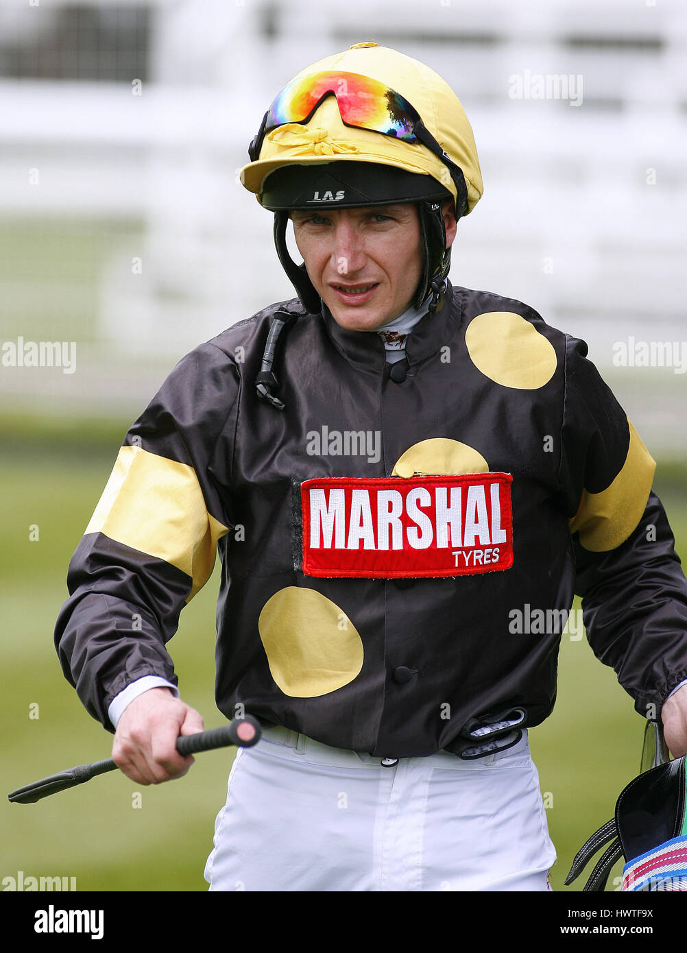 PJ MCDONALD JOCKEY JOCKEY YORK RACECOURSE YORK ENGLAND 14. Mai 2010 Stockfoto