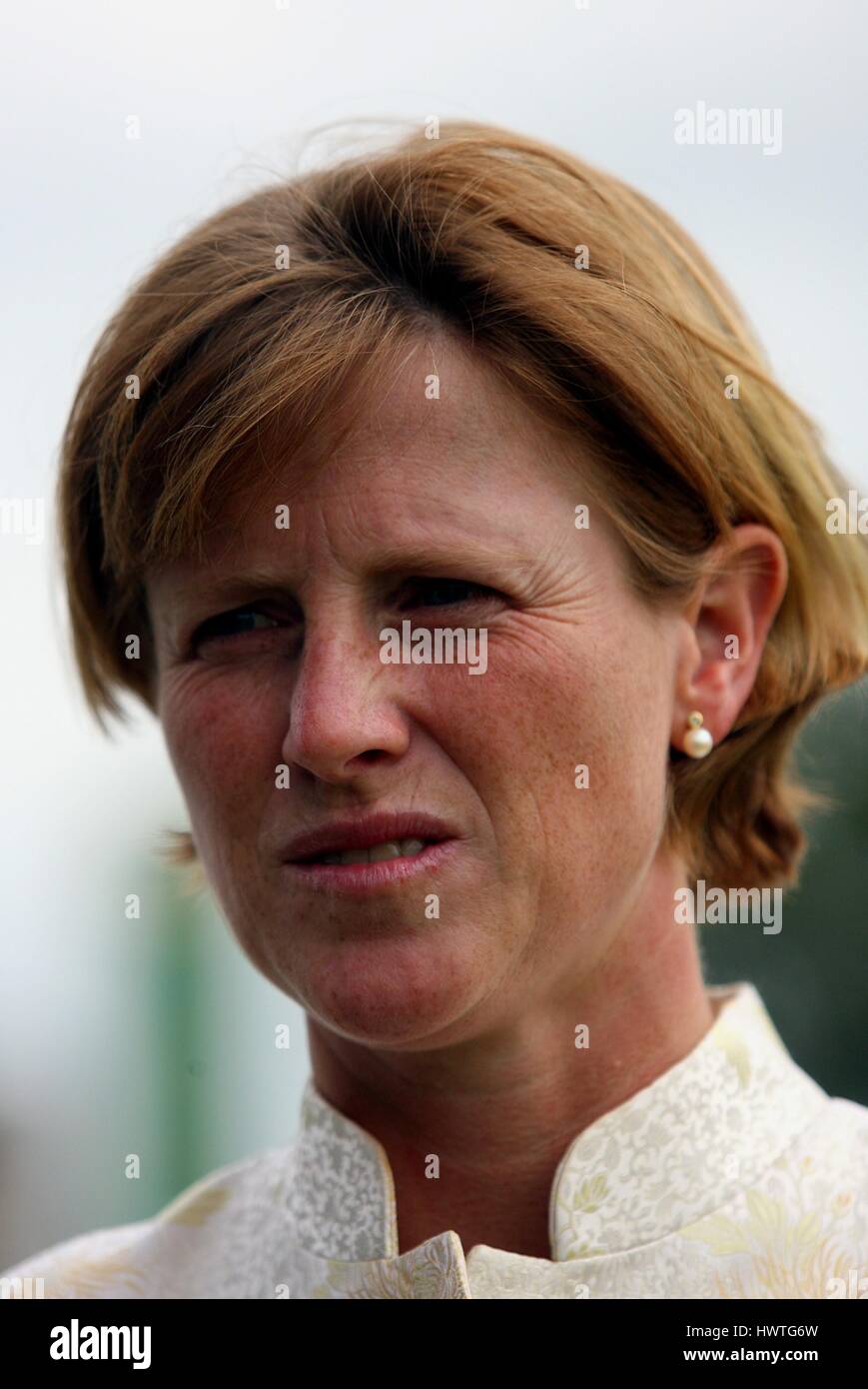 AMANDA PERRETT RACE HORSE TRAINER YORK RACECOURSE YORK ENGLAND 22. August 2006 Stockfoto