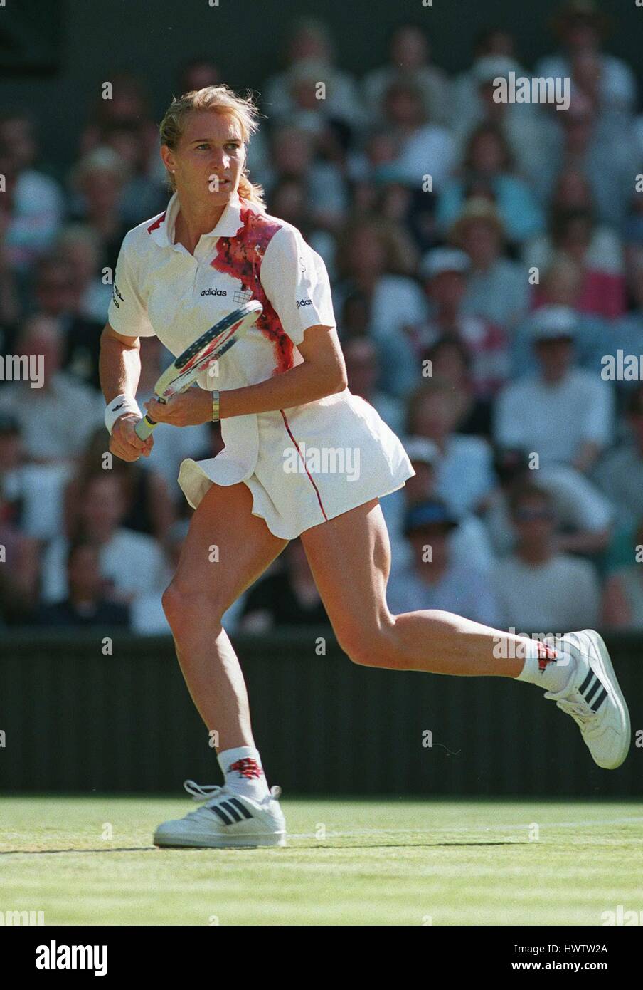 STEFFI GRAF WIMBLEDON 3. Juli 1995 Stockfoto