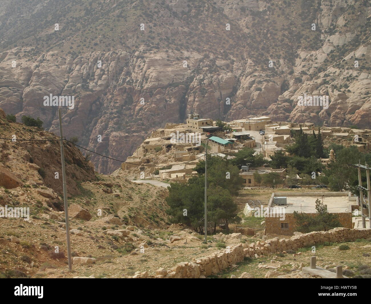 Dorf Dana in Jordanien ist über 500 Jahre alt, und bewahrt viele Aspekte der jordanischen Dörfer des 19. Jahrhunderts. Stockfoto