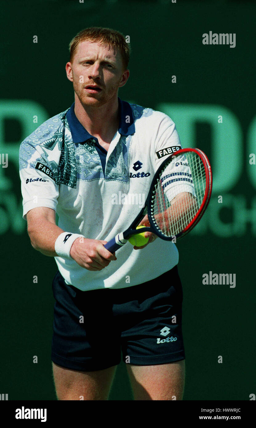 BORIS BECKER Deutschland 21. März 1994 Stockfoto