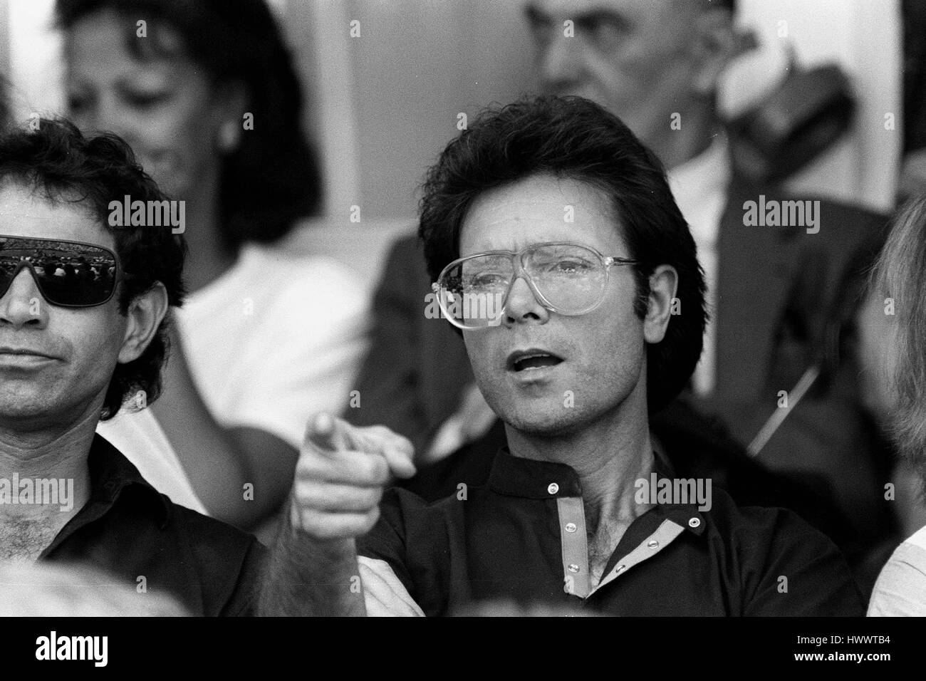 CLIFF RICHARD WIMBLEDON Meisterschaft 27. Juni 1983 Stockfoto
