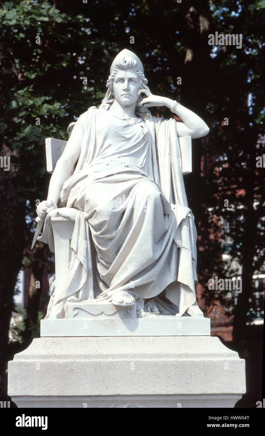 Statue von Sarah Siddons in Paddington Green Stockfoto