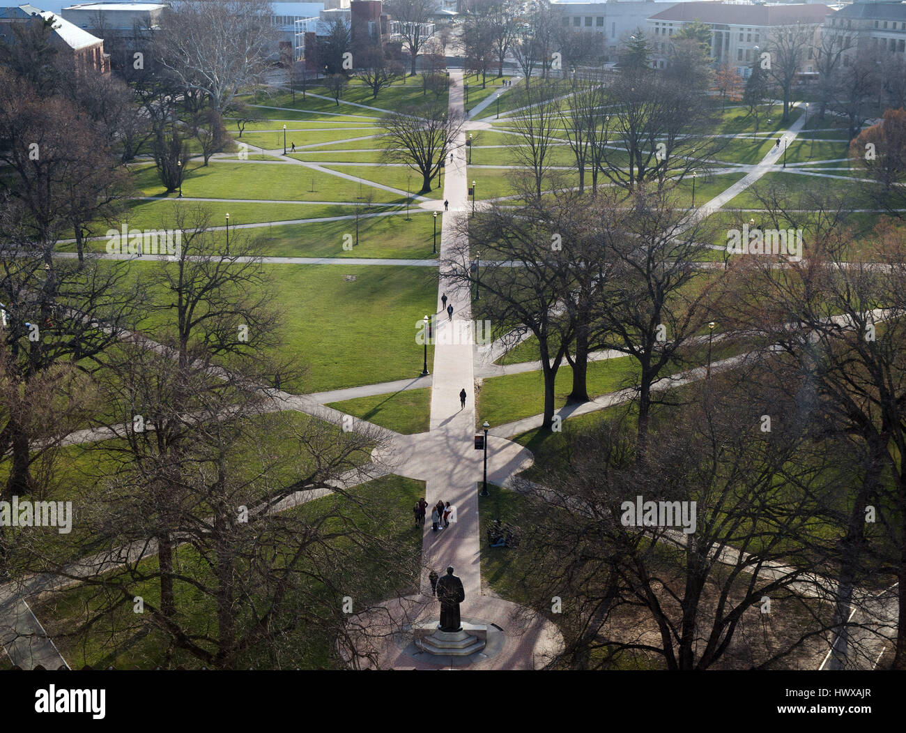 23. März 2017: Thre Oval an der Ohio State University. Columbus, Ohio. Brent Clark/Alamy Live-Nachrichten Stockfoto