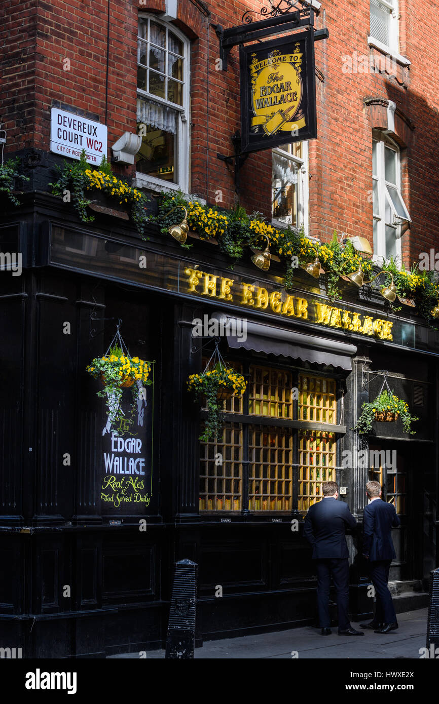 Die Edgar Wallace-Kneipe, London. Stockfoto