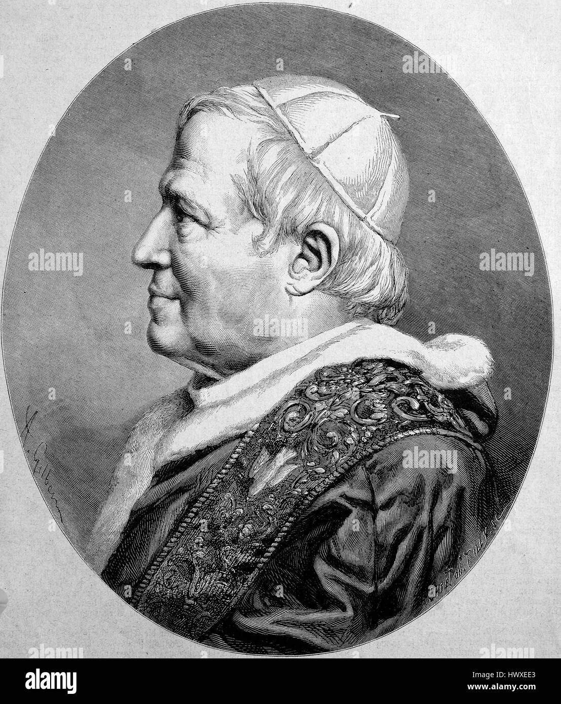 Papst Pius IX., 13. Mai 1792 7. Februar 1878, geboren Giovanni Maria