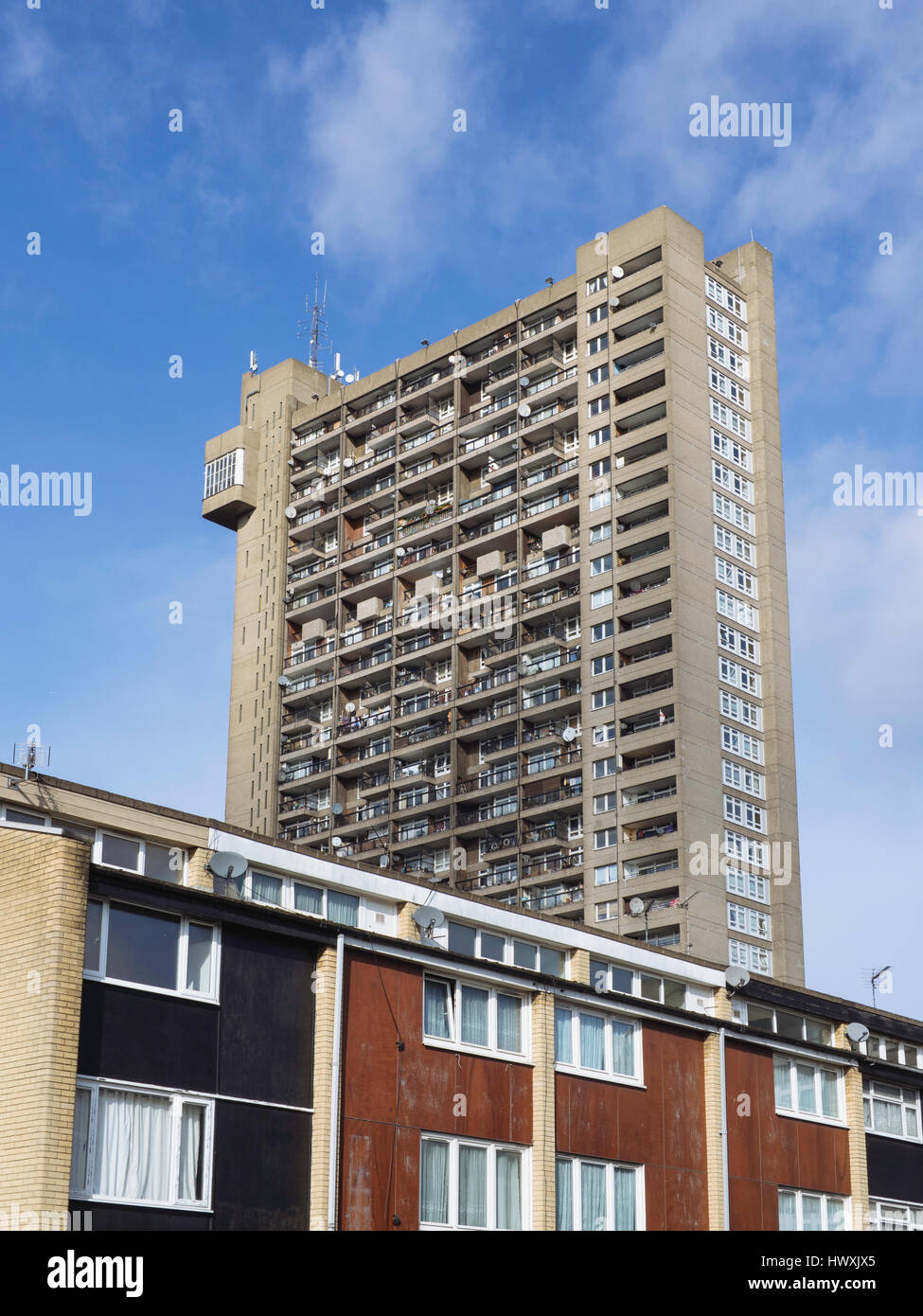 Trellick Tower, Notting Hill, London, England, Vereinigtes Königreich Stockfoto