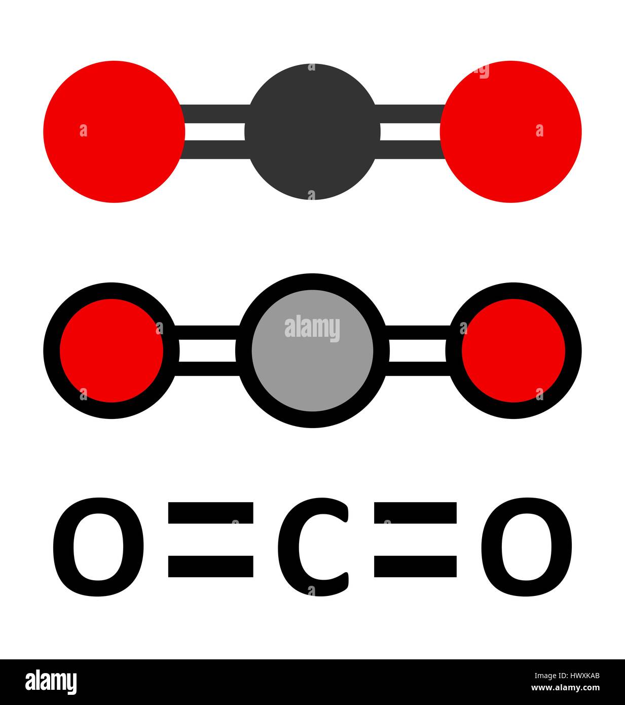 Carbon dioxide molecule kaufen Alamy