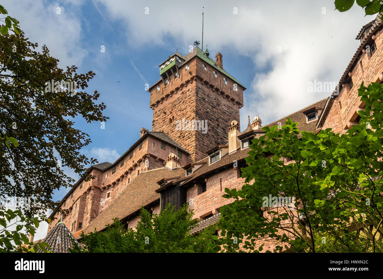 Chateau du Haut-Koenigsbourg - Elsass, Frankreich Stockfoto