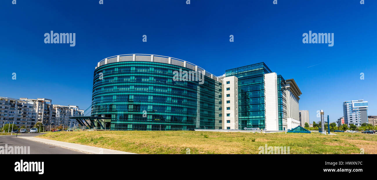 Neubau eines nationalen Libraty von Rumänien in Bukarest Stockfoto