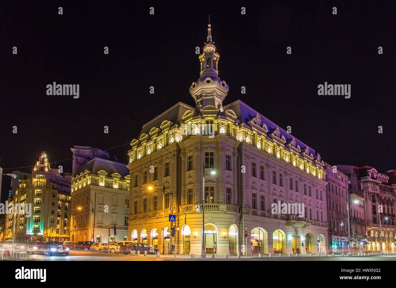 Gebäude im Stadtzentrum von Bukarest - Rumänien Stockfoto