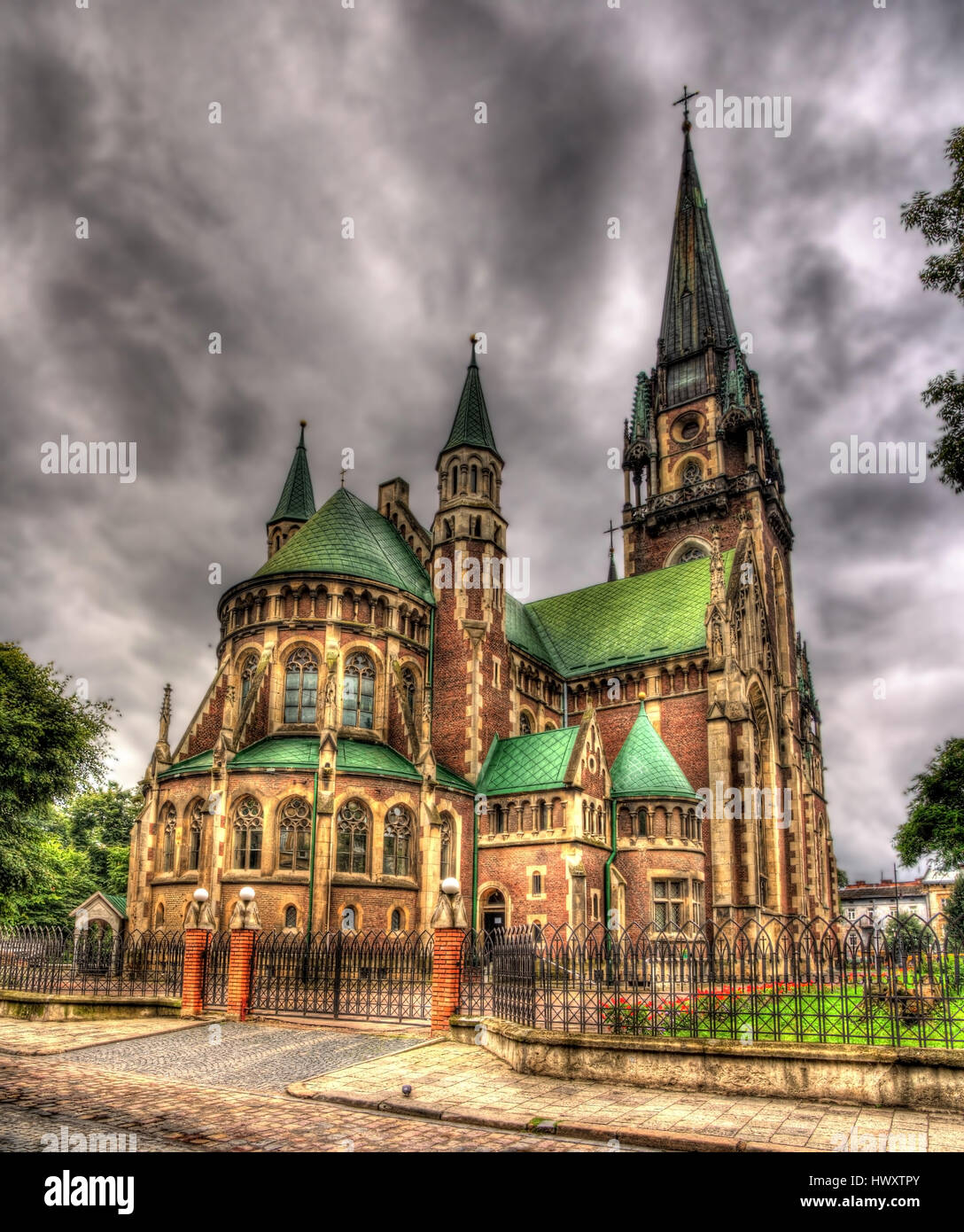 Kirche St. Olha und Elizabeth in Lemberg, Ukraine Stockfoto